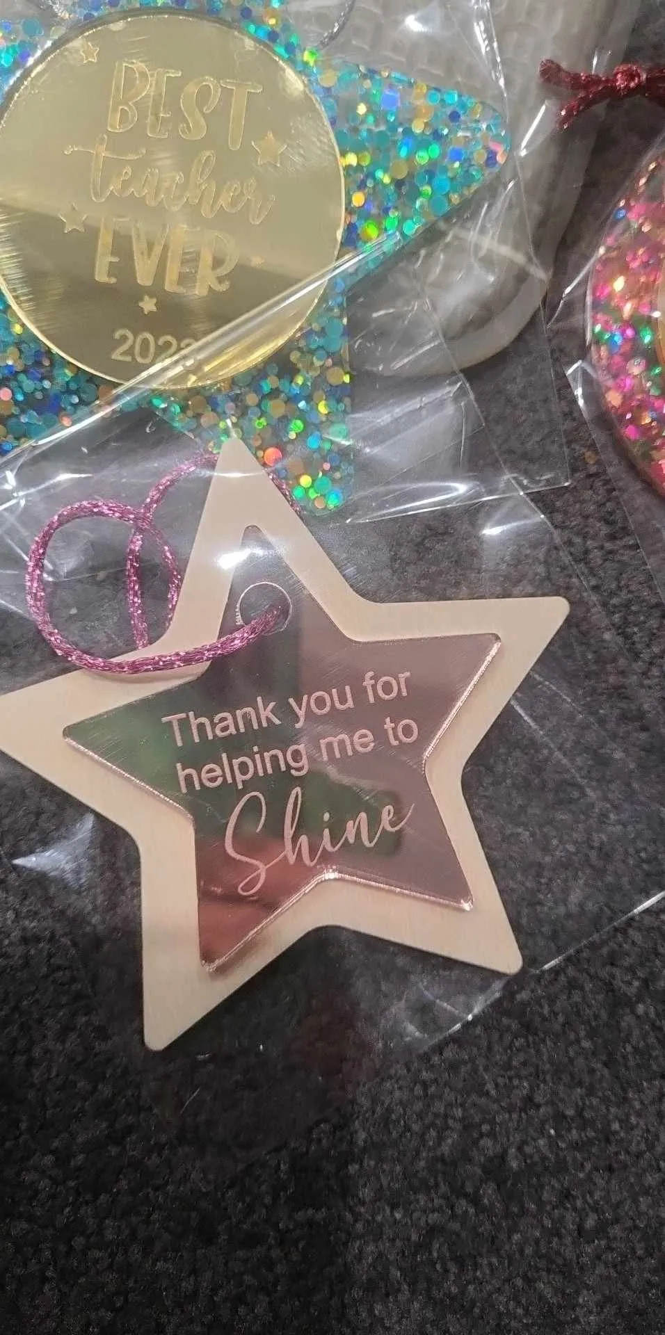 Personalised teachers ornament