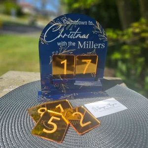 Personalised Acrylic Christmas Countdown Calendars