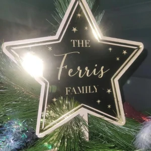 Personalised Christmas Tree Topper