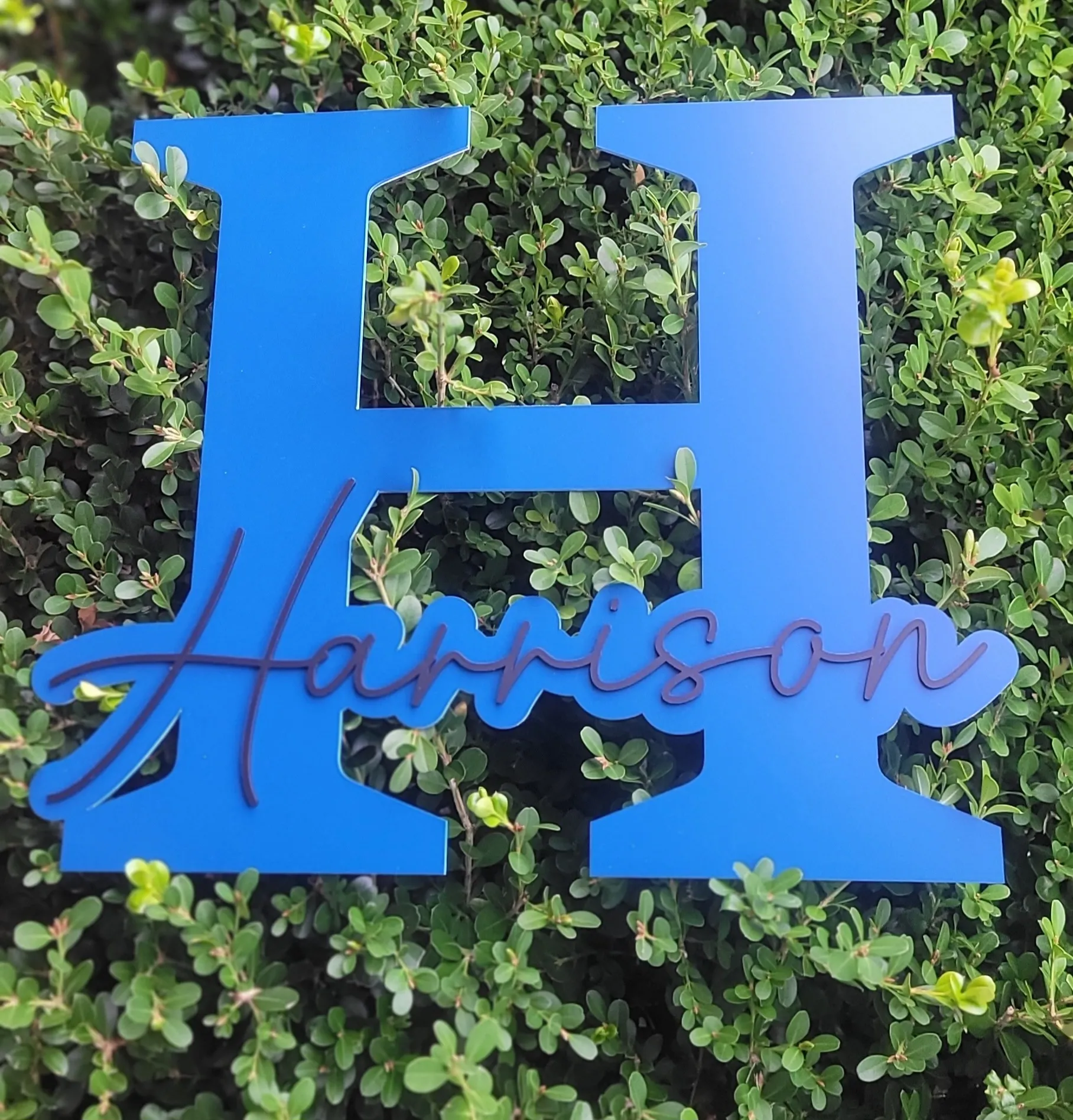 Name and Initial Wall Plaque
