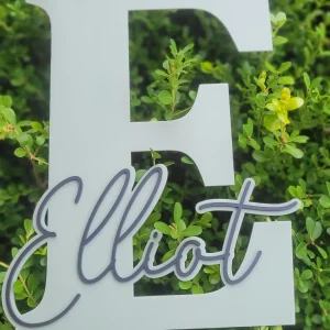 Name and Initial Wall Plaque