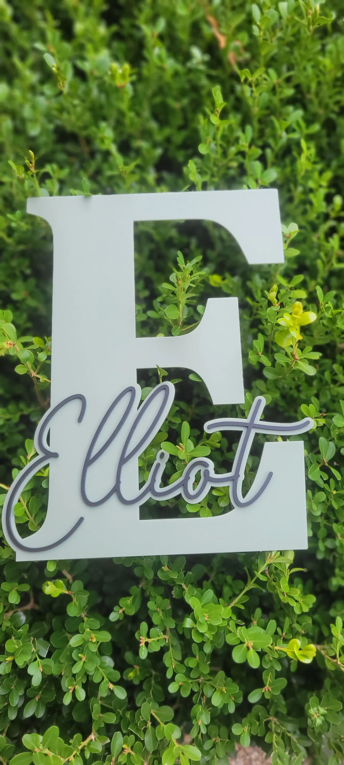 Name and Initial Wall Plaque